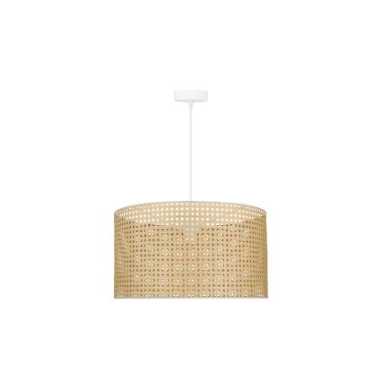 Duolla - Lampadario a sospensione con filo ROLLER RATTAN 1xE27/15W/230V diametro 45 cm beige