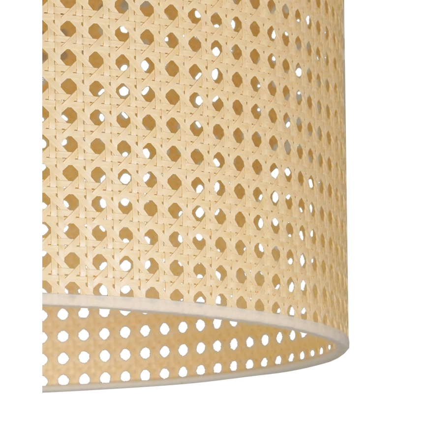 Duolla - Lampadario a sospensione con filo ROLLER RATTAN 1xE27/15W/230V diametro 45 cm beige