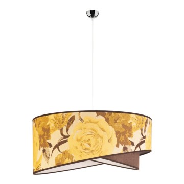 Duolla - Lampadario a sospensione con filo ROYAL 1xE27/40W/230V diametro 50 cm giallo
