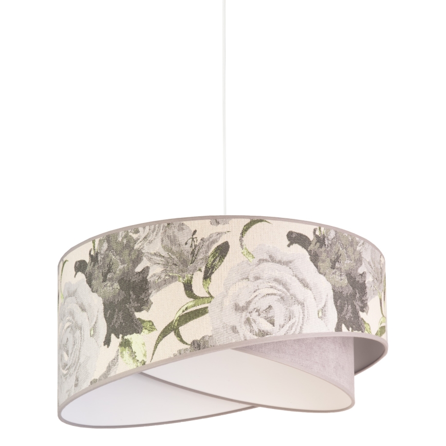 Duolla - Lampadario a sospensione con filo ROYAL 1xE27/40W/230V diametro 50 cm grigio