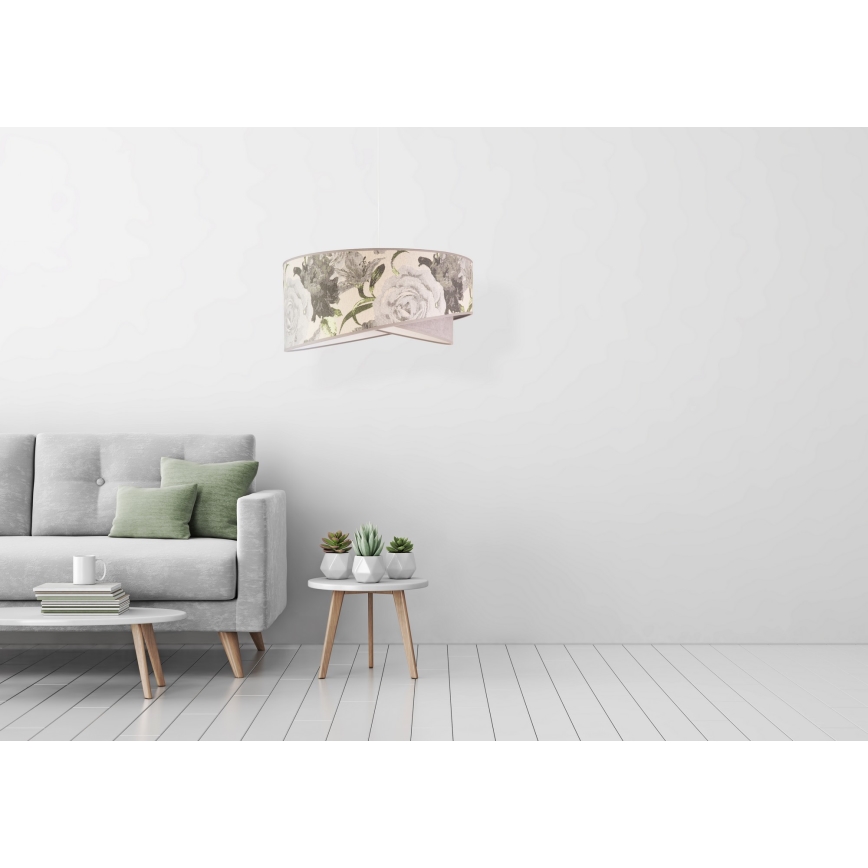 Duolla - Lampadario a sospensione con filo ROYAL 1xE27/40W/230V diametro 50 cm grigio