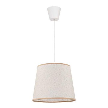 Duolla - Lampadario a sospensione con filo SOLO 1xE27/40W/230V diametro 24 cm beige chiaro