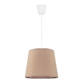 Duolla - Lampadario a sospensione con filo SOLO 1xE27/40W/230V diametro 24 cm beige