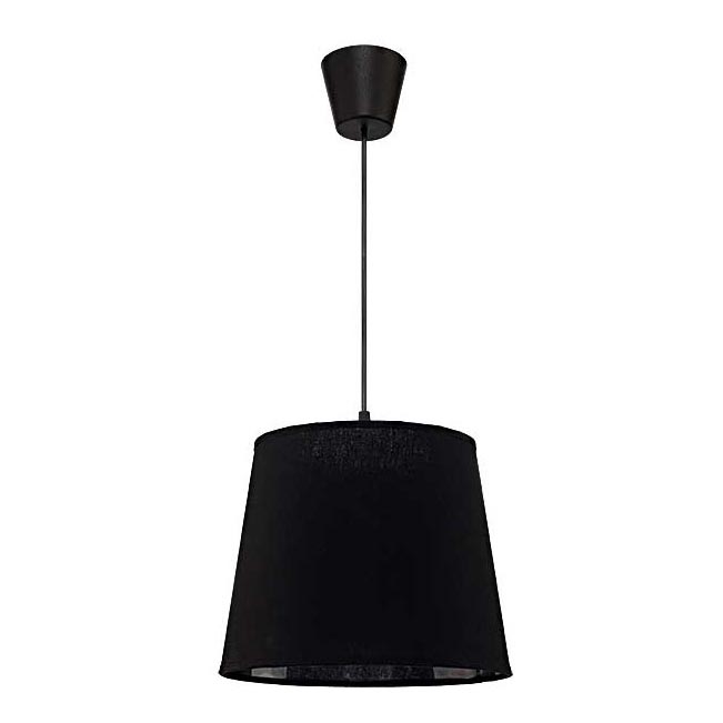 Duolla - Lampadario a sospensione con filo SOLO 1xE27/40W/230V diametro 24 cm nero
