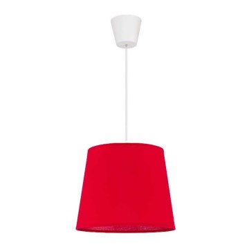 Duolla - Lampadario a sospensione con filo SOLO 1xE27/40W/230V diametro 24 cm rosso