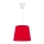 Duolla - Lampadario a sospensione con filo SOLO 1xE27/40W/230V diametro 24 cm rosso