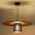 Duolla - Lampadario a sospensione con filo TOKYO SHINY 1xE27/15W/230V diametro 50 cm nero/rame