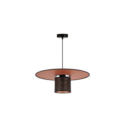 Duolla - Lampadario a sospensione con filo TOKYO SHINY 1xE27/15W/230V diametro 50 cm nero/rame