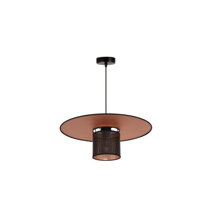 Duolla - Lampadario a sospensione con filo TOKYO SHINY 1xE27/15W/230V diametro 50 cm nero/rame