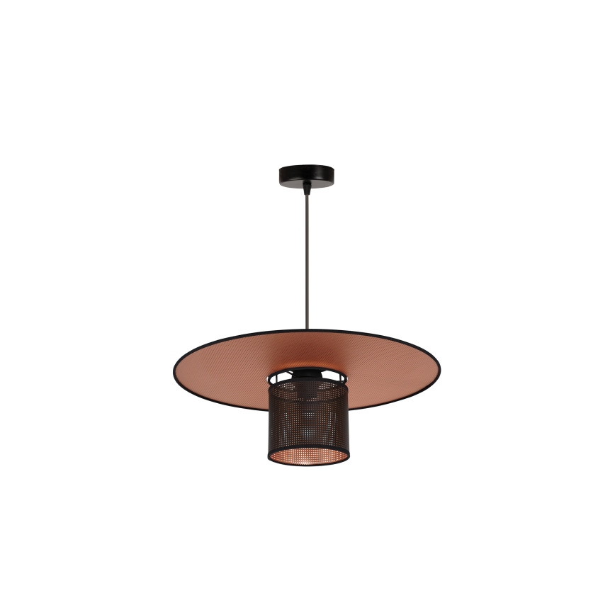 Duolla - Lampadario a sospensione con filo TOKYO SHINY 1xE27/15W/230V diametro 50 cm nero/rame