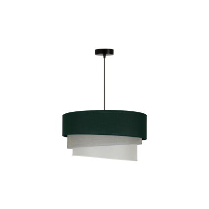 Duolla - Lampadario a sospensione con filo TRIO 1xE27/15W/230V diametro 45 cm verde/grigio/bianco
