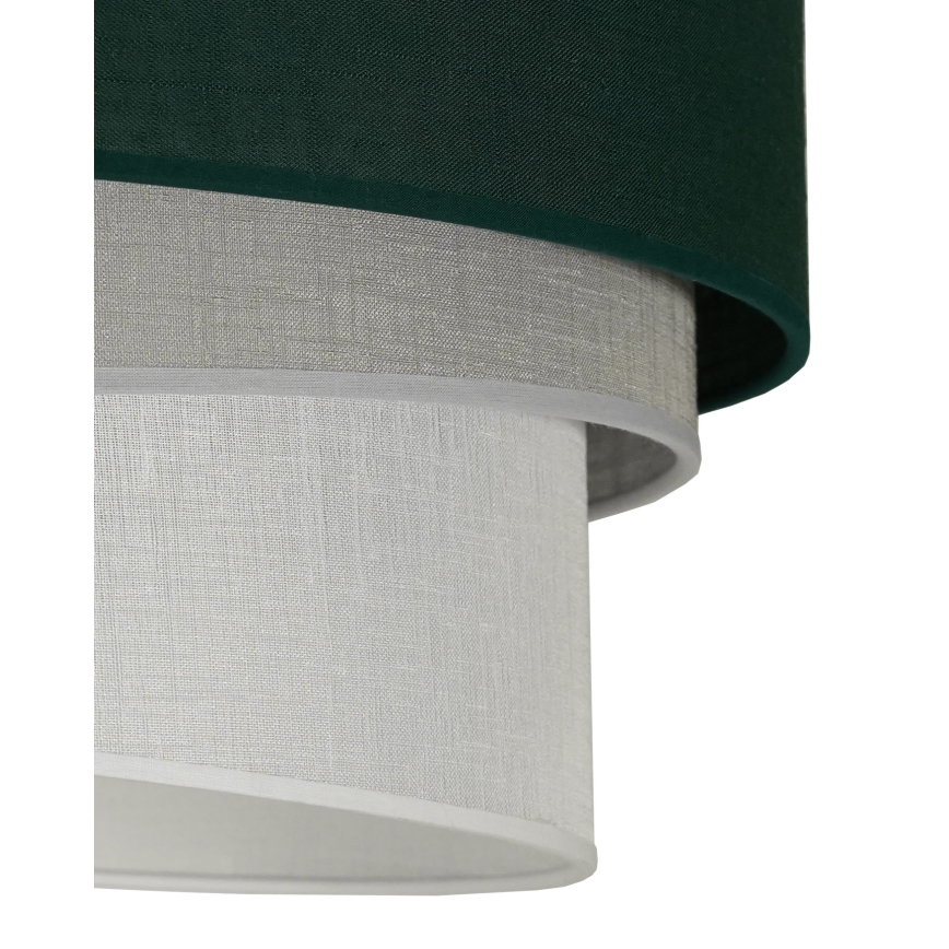 Duolla - Lampadario a sospensione con filo TRIO 1xE27/15W/230V diametro 45 cm verde/grigio/bianco