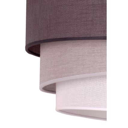 Duolla - Lampadario a sospensione con filo TRIO 1xE27/40W/230V diametro 45 cm antracite/grigio/bianco