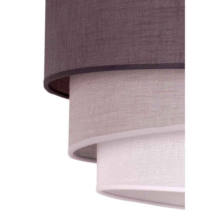 Duolla - Lampadario a sospensione con filo TRIO 1xE27/40W/230V diametro 45 cm antracite/grigio/bianco