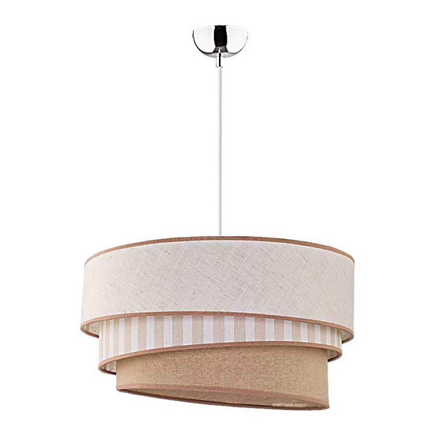 Duolla - Lampadario a sospensione con filo TRIO 1xE27/40W/230V diametro 45 cm beige/marrone