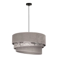 Duolla - Lampadario a sospensione con filo TRIO 1xE27/40W/230V diametro 45 cm grigio