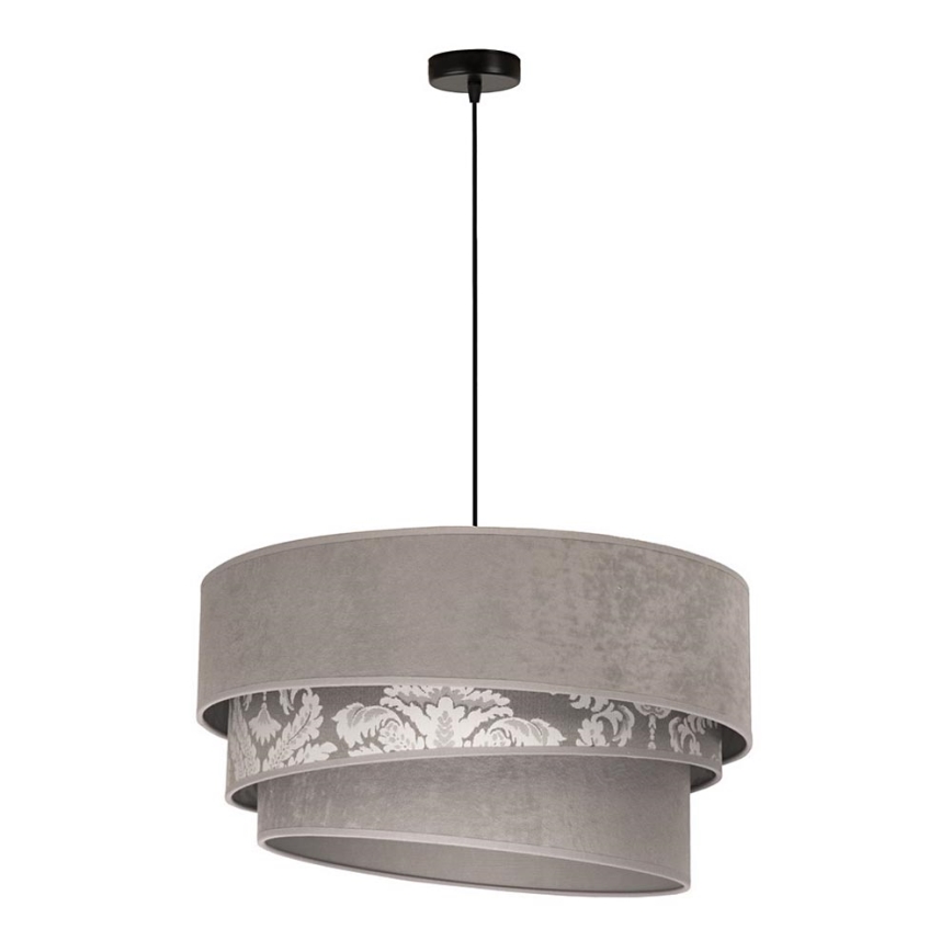 Duolla - Lampadario a sospensione con filo TRIO 1xE27/40W/230V diametro 45 cm grigio