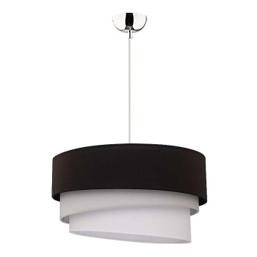 Duolla - Lampadario a sospensione con filo TRIO 1xE27/40W/230V diametro 45 cm nero/grigio/bianco
