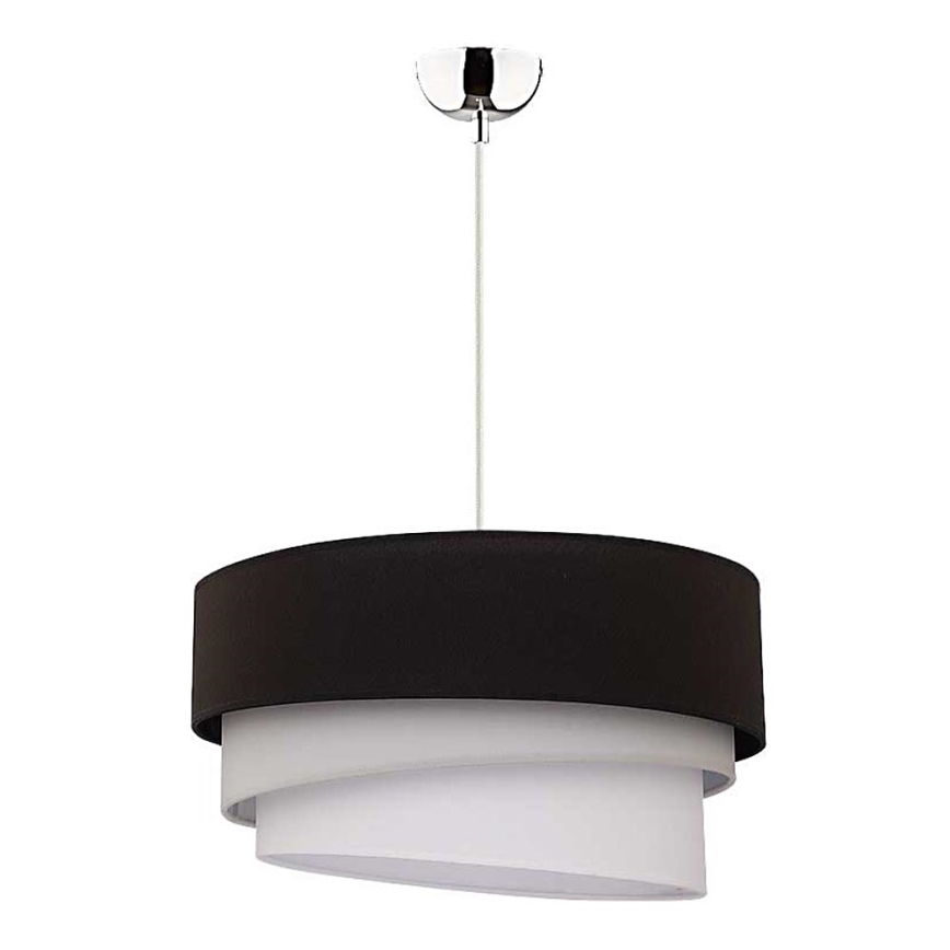 Duolla - Lampadario a sospensione con filo TRIO 1xE27/40W/230V diametro 45 cm nero/grigio/bianco