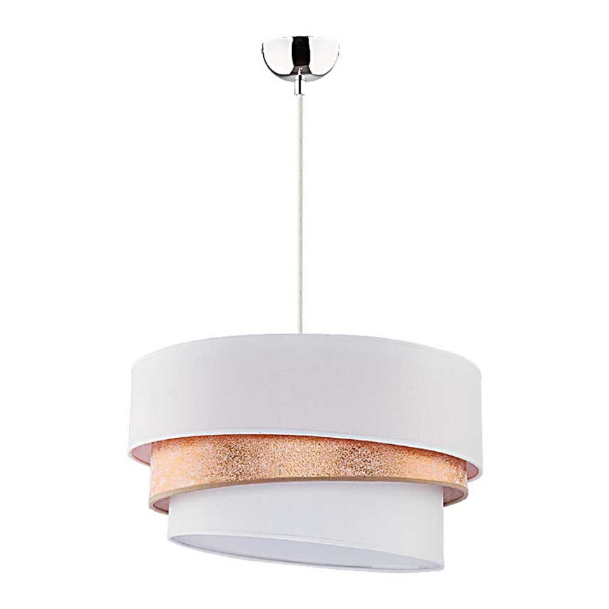 Duolla - Lampadario a sospensione con filo TRIO 1xE27/40W/230V diametro 45 cm oro/bianco