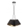Duolla - Lampadario a sospensione con filo TWIGGY 3xE27/40W/230V diametro 45 cm nero