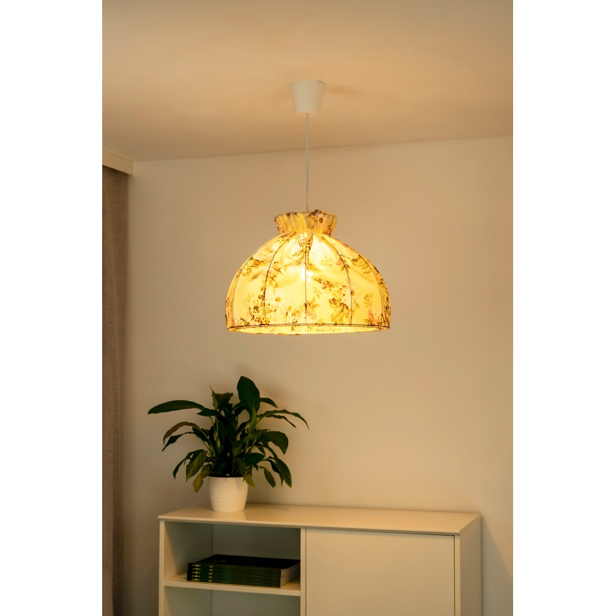 Duolla - Lampadario a sospensione con filo VIOLIN 1xE27/40W/230V diametro 38 cm rosa