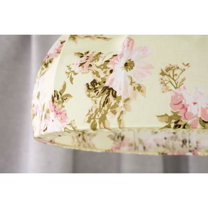 Duolla - Lampadario a sospensione con filo VIOLIN 1xE27/40W/230V diametro 38 cm rosa
