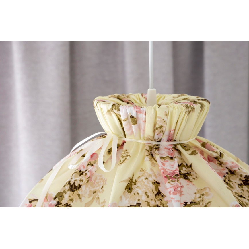 Duolla - Lampadario a sospensione con filo VIOLIN 1xE27/40W/230V diametro 38 cm rosa