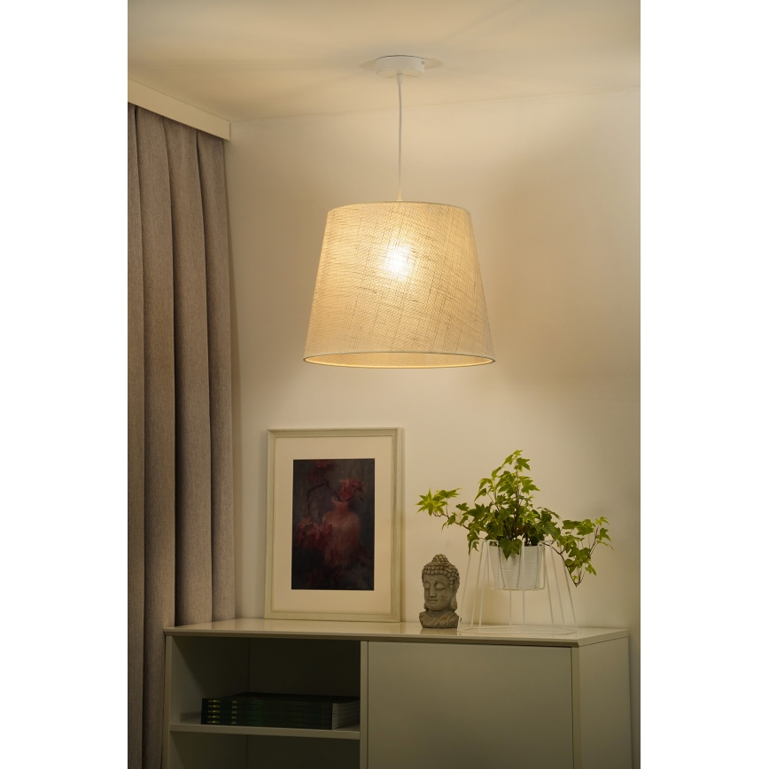 Duolla - Lampadario a sospensione con filo YUTE 1xE27/15W/230V diametro 38 cm grigio