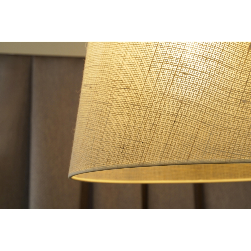 Duolla - Lampadario a sospensione con filo YUTE 1xE27/15W/230V diametro 38 cm grigio