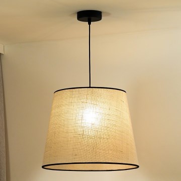 Duolla - Lampadario a sospensione con filo YUTE 1xE27/15W/230V diametro 38 cm grigio/nero