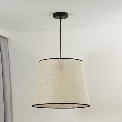 Duolla - Lampadario a sospensione con filo YUTE 1xE27/15W/230V diametro 38 cm grigio/nero