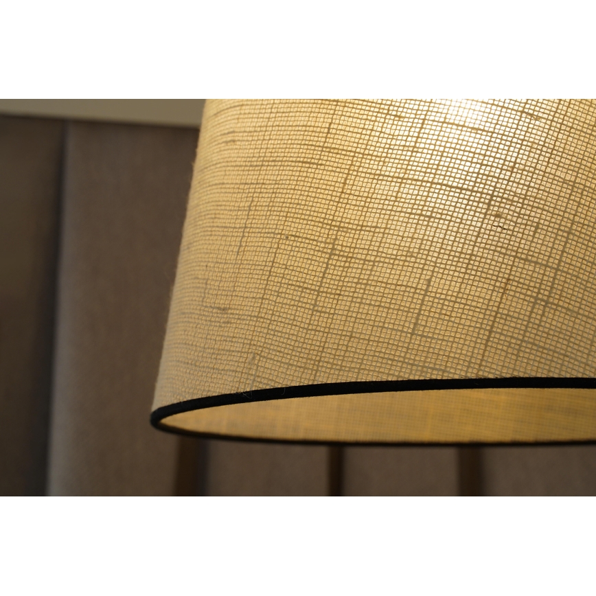 Duolla - Lampadario a sospensione con filo YUTE 1xE27/15W/230V diametro 38 cm grigio/nero