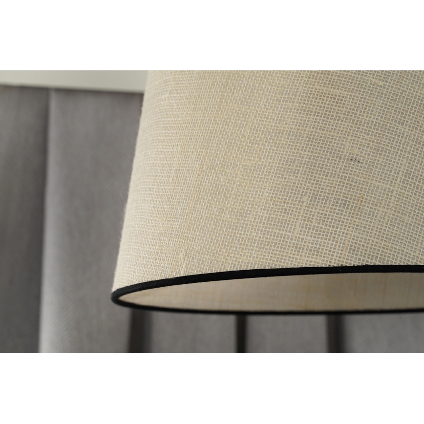 Duolla - Lampadario a sospensione con filo YUTE 1xE27/15W/230V diametro 38 cm grigio/nero