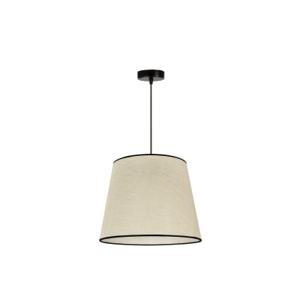 Duolla - Lampadario a sospensione con filo YUTE 1xE27/15W/230V diametro 38 cm grigio/nero