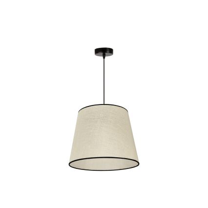 Duolla - Lampadario a sospensione con filo YUTE 1xE27/15W/230V diametro 38 cm grigio/nero