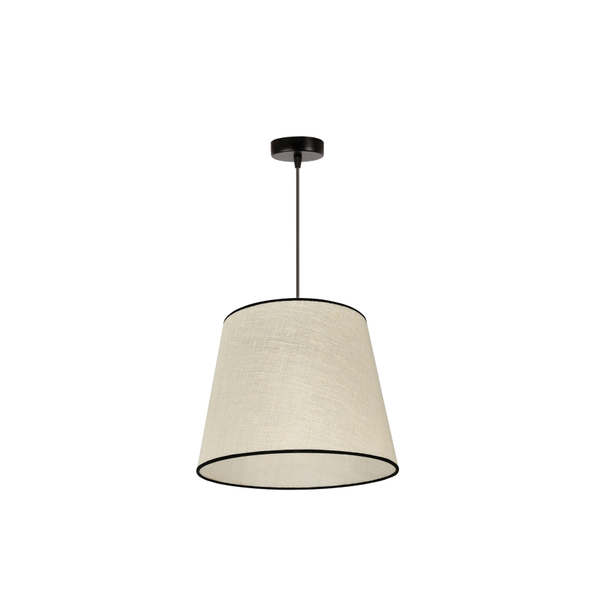 Duolla - Lampadario a sospensione con filo YUTE 1xE27/15W/230V diametro 38 cm grigio/nero