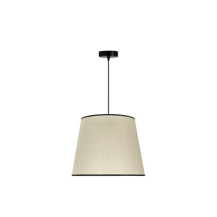 Duolla - Lampadario a sospensione con filo YUTE 1xE27/15W/230V diametro 38 cm grigio/nero