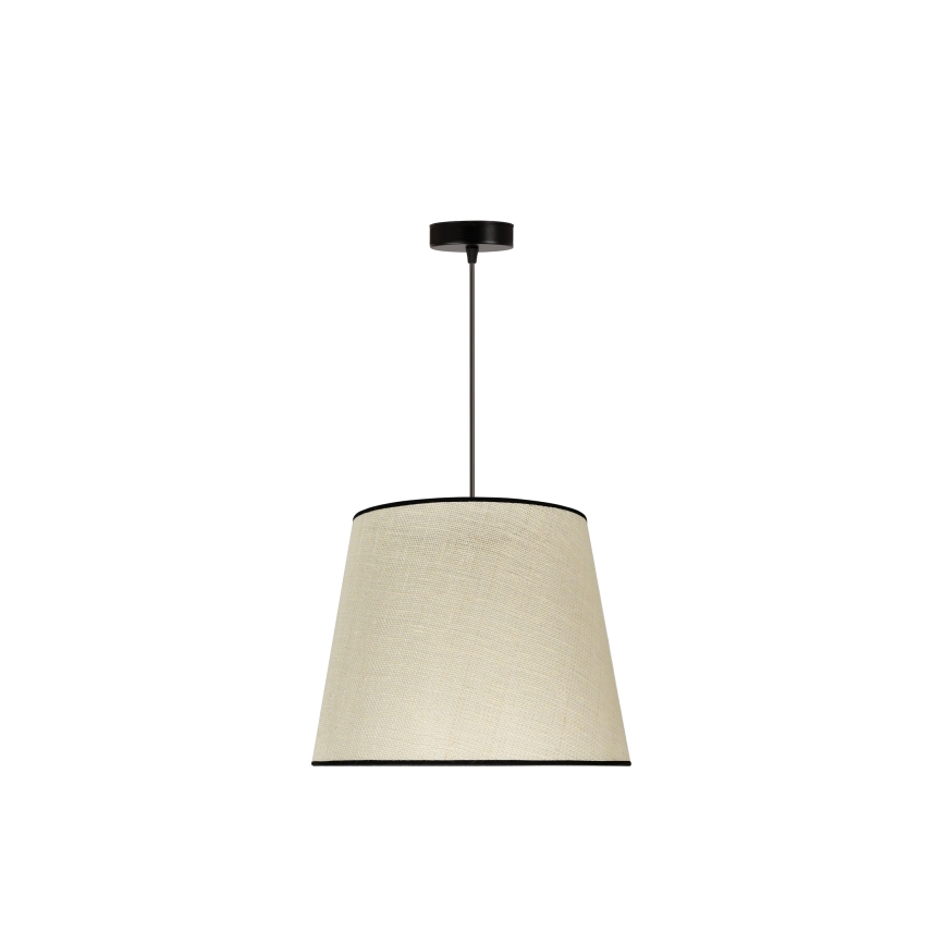 Duolla - Lampadario a sospensione con filo YUTE 1xE27/15W/230V diametro 38 cm grigio/nero