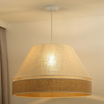 Duolla - Lampadario a sospensione con filo YUTE AVIGNON 1xE27/15W/230V diametro 60 cm color crema/beige
