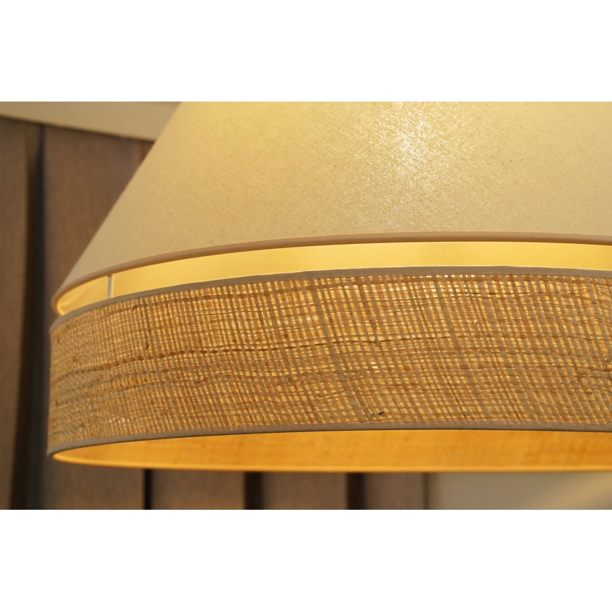 Duolla - Lampadario a sospensione con filo YUTE AVIGNON 1xE27/15W/230V diametro 60 cm color crema/beige
