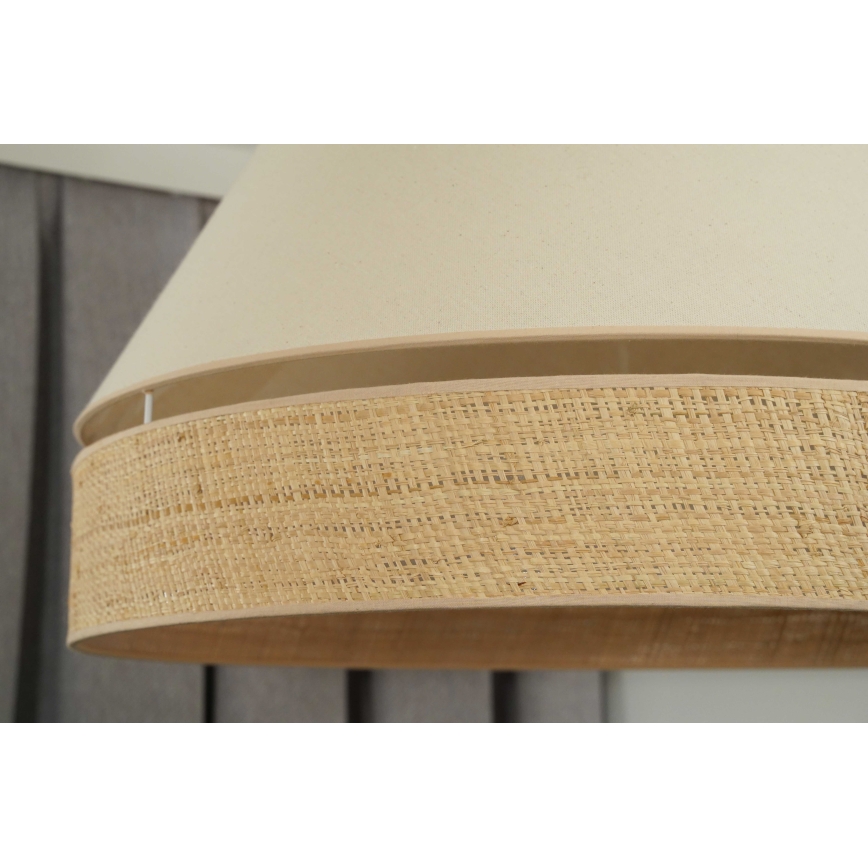 Duolla - Lampadario a sospensione con filo YUTE AVIGNON 1xE27/15W/230V diametro 60 cm color crema/beige