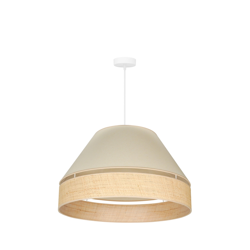 Duolla - Lampadario a sospensione con filo YUTE AVIGNON 1xE27/15W/230V diametro 60 cm color crema/beige