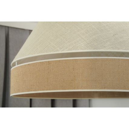 Duolla - Lampadario a sospensione con filo YUTE AVIGNON 1xE27/15W/230V diametro 60 cm grigio/marrone