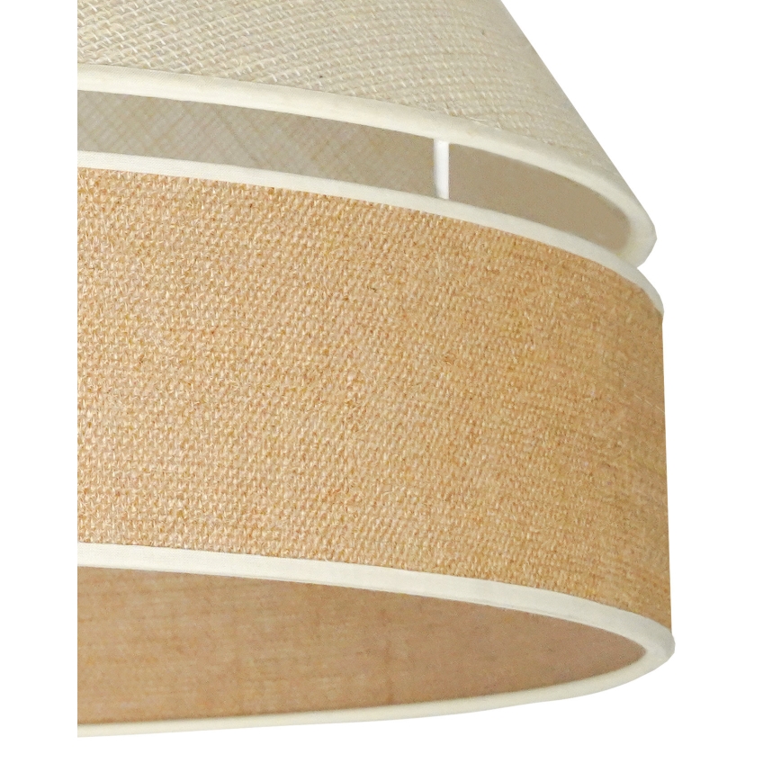 Duolla - Lampadario a sospensione con filo YUTE AVIGNON 1xE27/15W/230V diametro 60 cm grigio/marrone