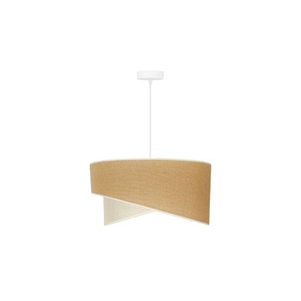 Duolla - Lampadario a sospensione con filo YUTE CELLO 1xE27/15W/230V diametro 45 cm marrone/grigio