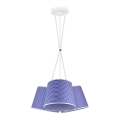Duolla - Lampadario a sospensione con supporto rigido ROSSA 3xE27/40W/230V diametro 40 cm