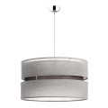 Duolla - Lampadario a sospensione DUO 1xE27/15W/230V diam. 40 cm grigio