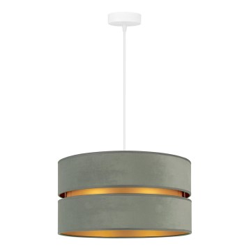 Duolla - Lampadario a sospensione DUO 1xE27/15W/230V diametro 40 cm verde/oro chiaro