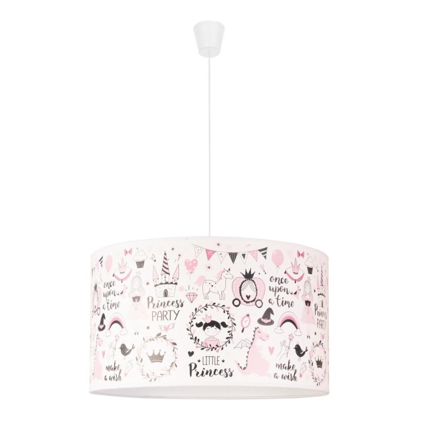 Duolla - Lampadario a sospensione per bambini PRINT M 1xE27/40W/230V diametro 35 cm fiaba